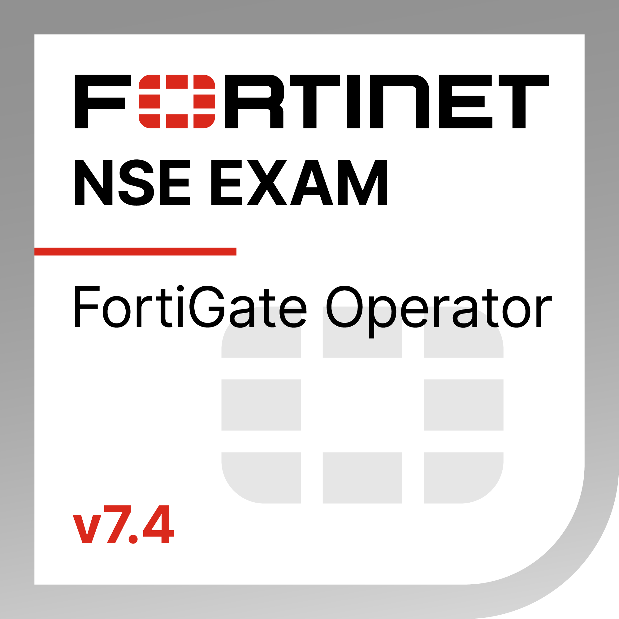 Fortinet certification badge